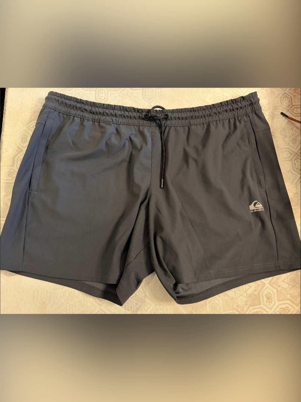 Quiksilver Men's Dark Gray Athletic Drawstring Shorts